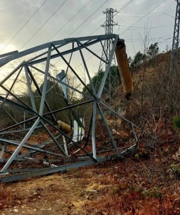 Vinç kiralayıp gerilim hattı kablolarını çaldılar