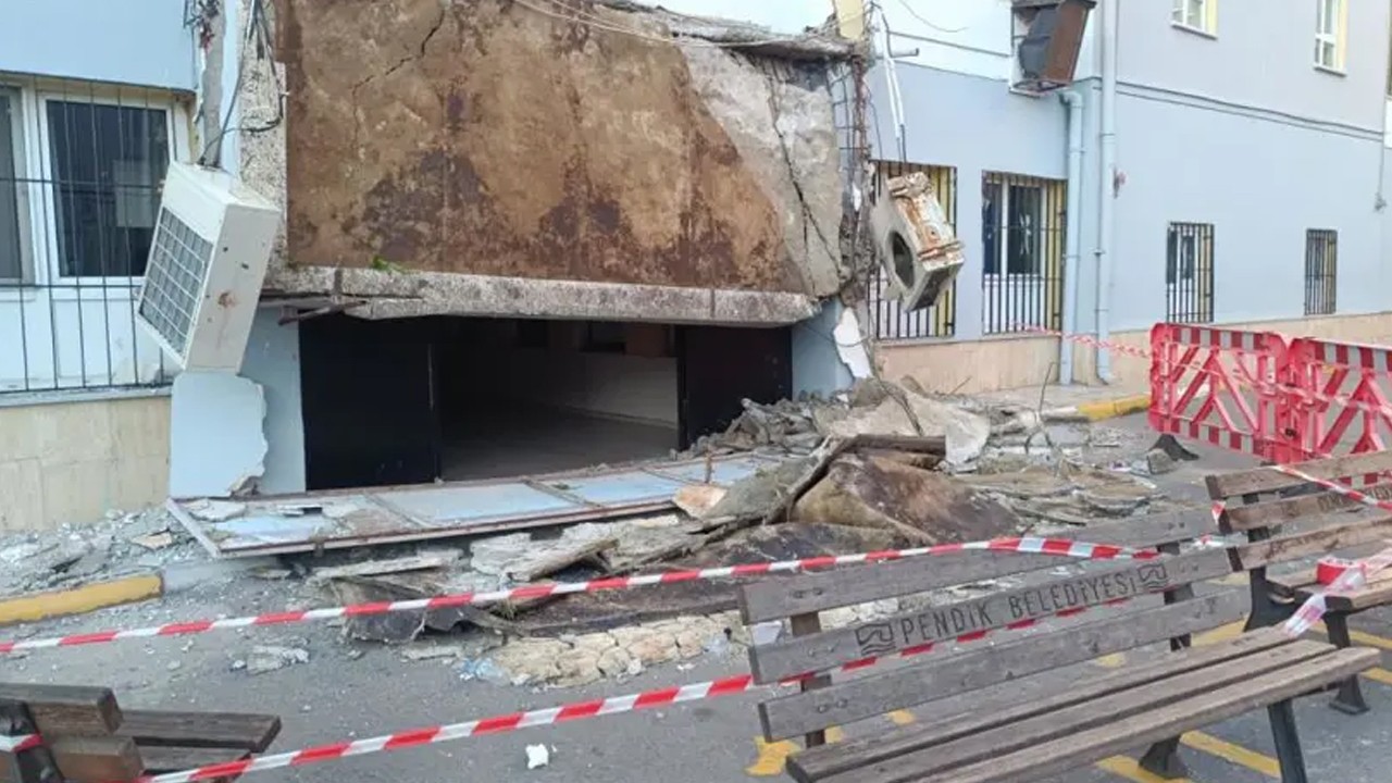 55 yıllık okulda faciadan dönüldü