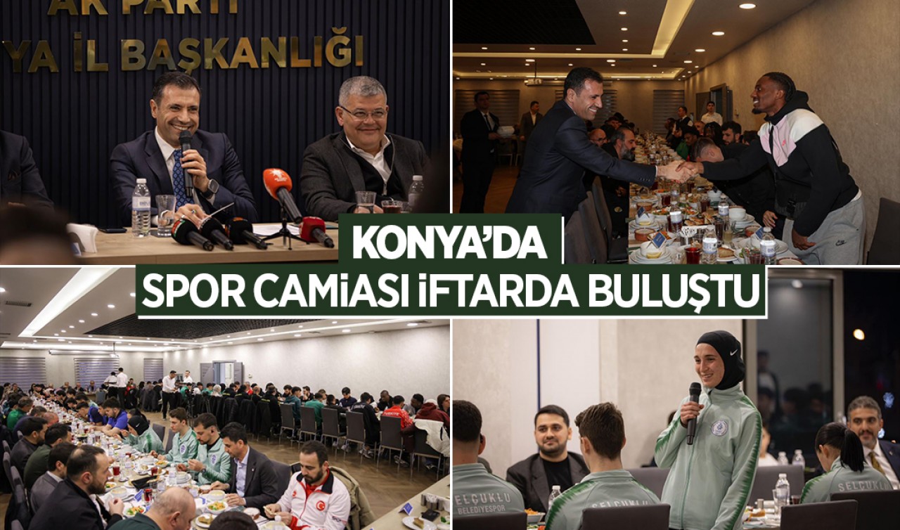Konya'da spor camiası iftarda buluştu
