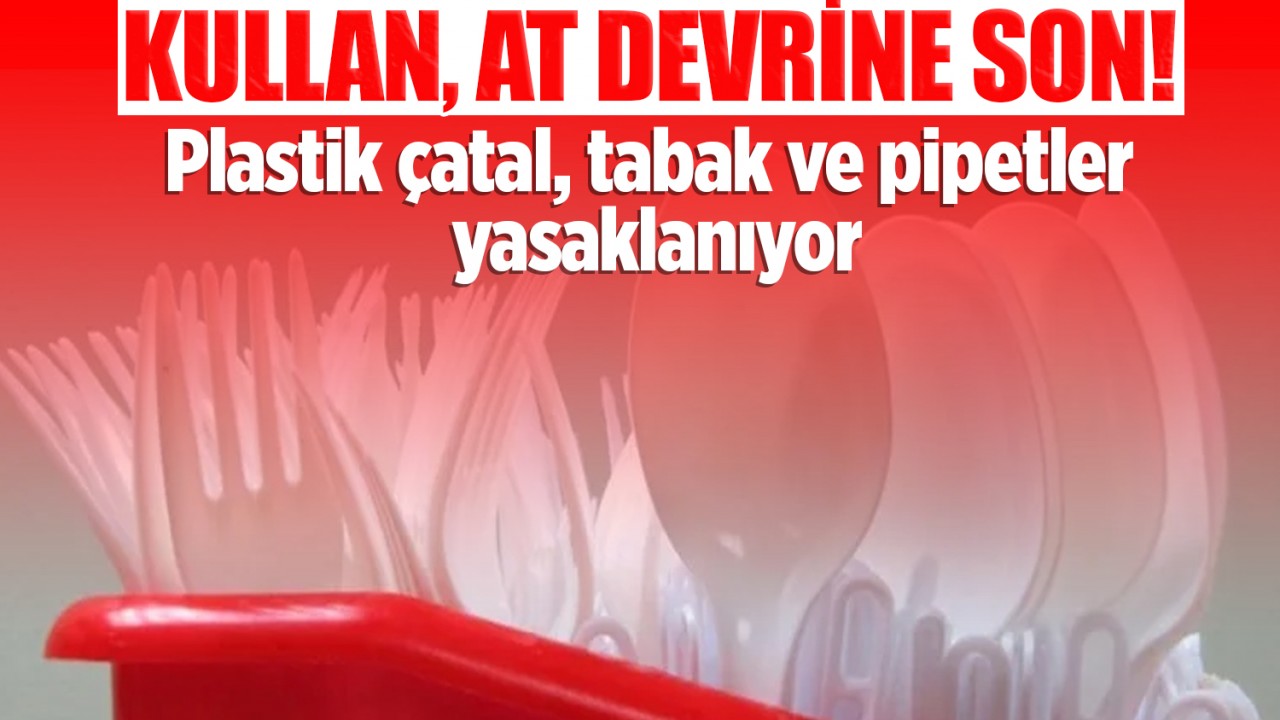 Kullan, at devrine son! Plastik çatal, tabak ve pipetler yasaklanıyor