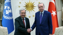 Cumhurbaşkanı Erdoğan, Birleşmiş Milletler Genel Sekreteri Guterres'i kabul etti
