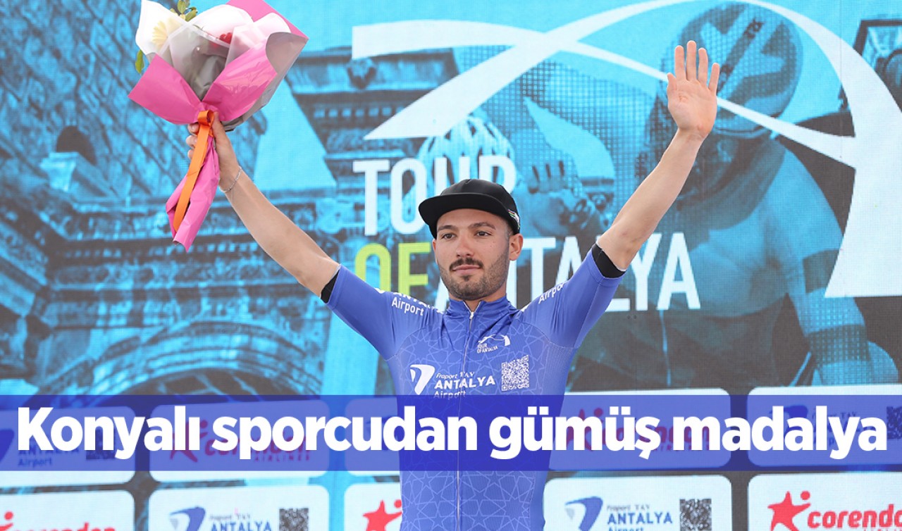 Konyalı sporcudan gümüş madalya