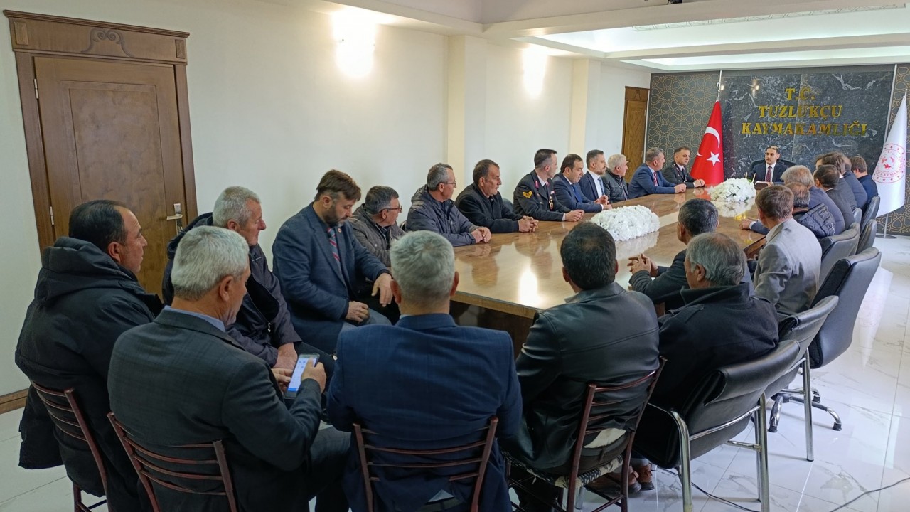 Tuzlukçu'da protokol bayramlaştı