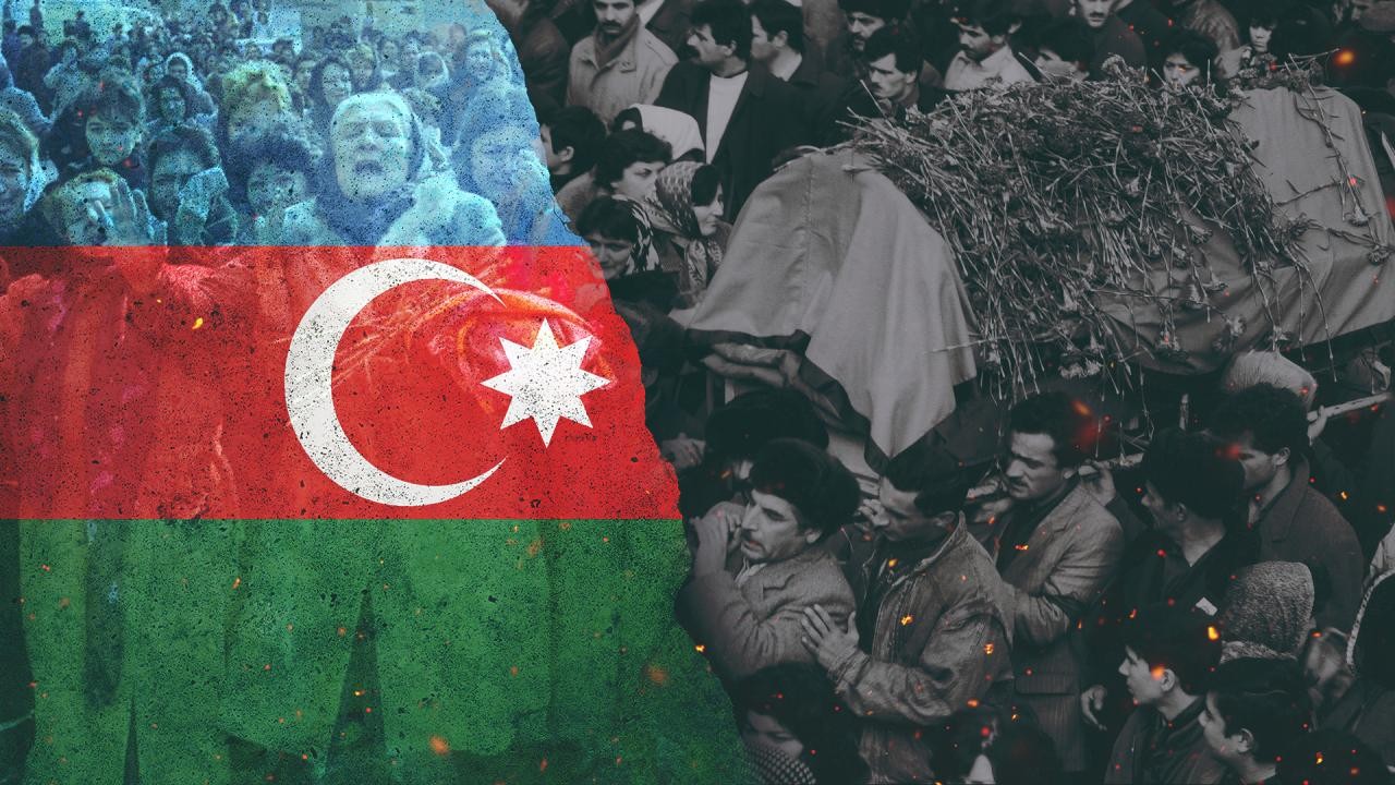 Ermeni çetelerin 1918'de katlettiği Azerbaycanlılar anılıyor