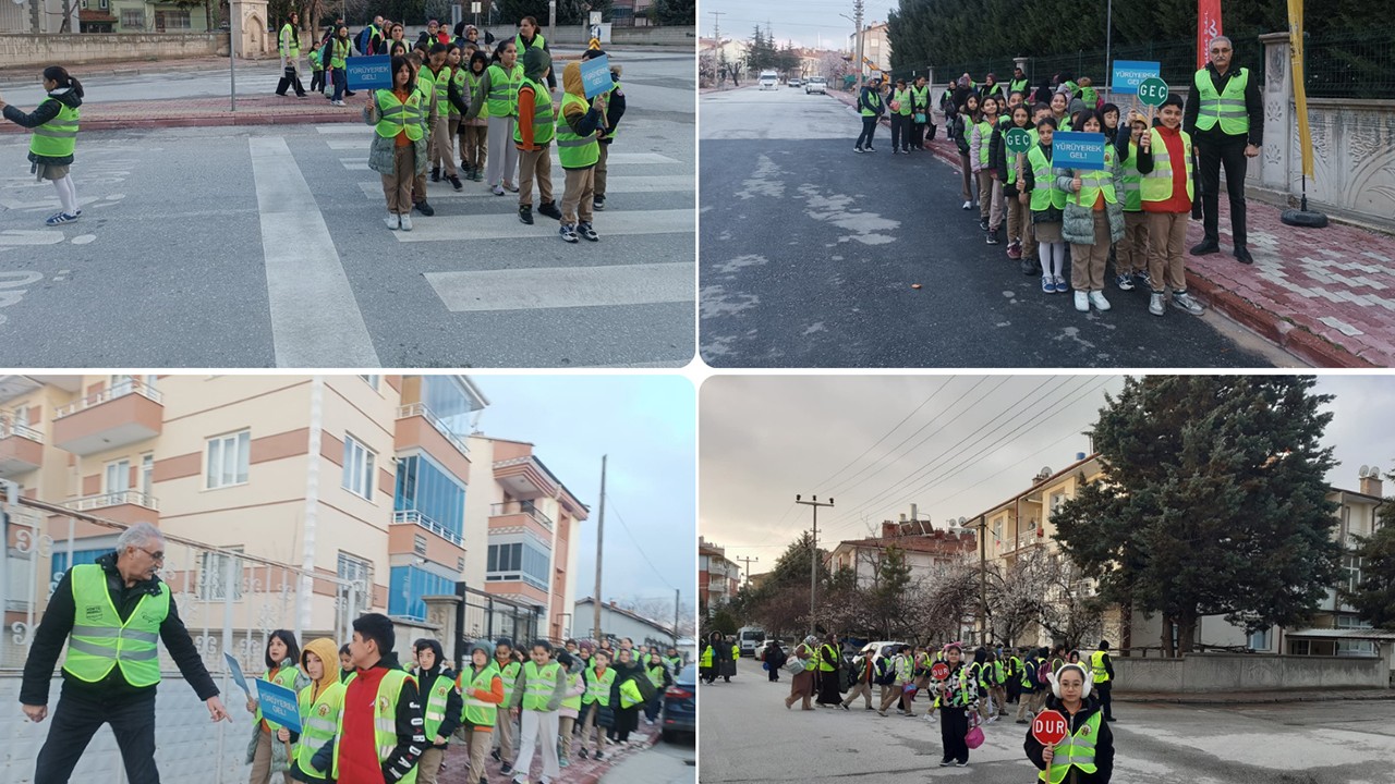 "Trafikte Nezaket ve Görgü Kuralları Projesi" kapsamında "YAYABÜS" etkinliği gerçekleştirildi