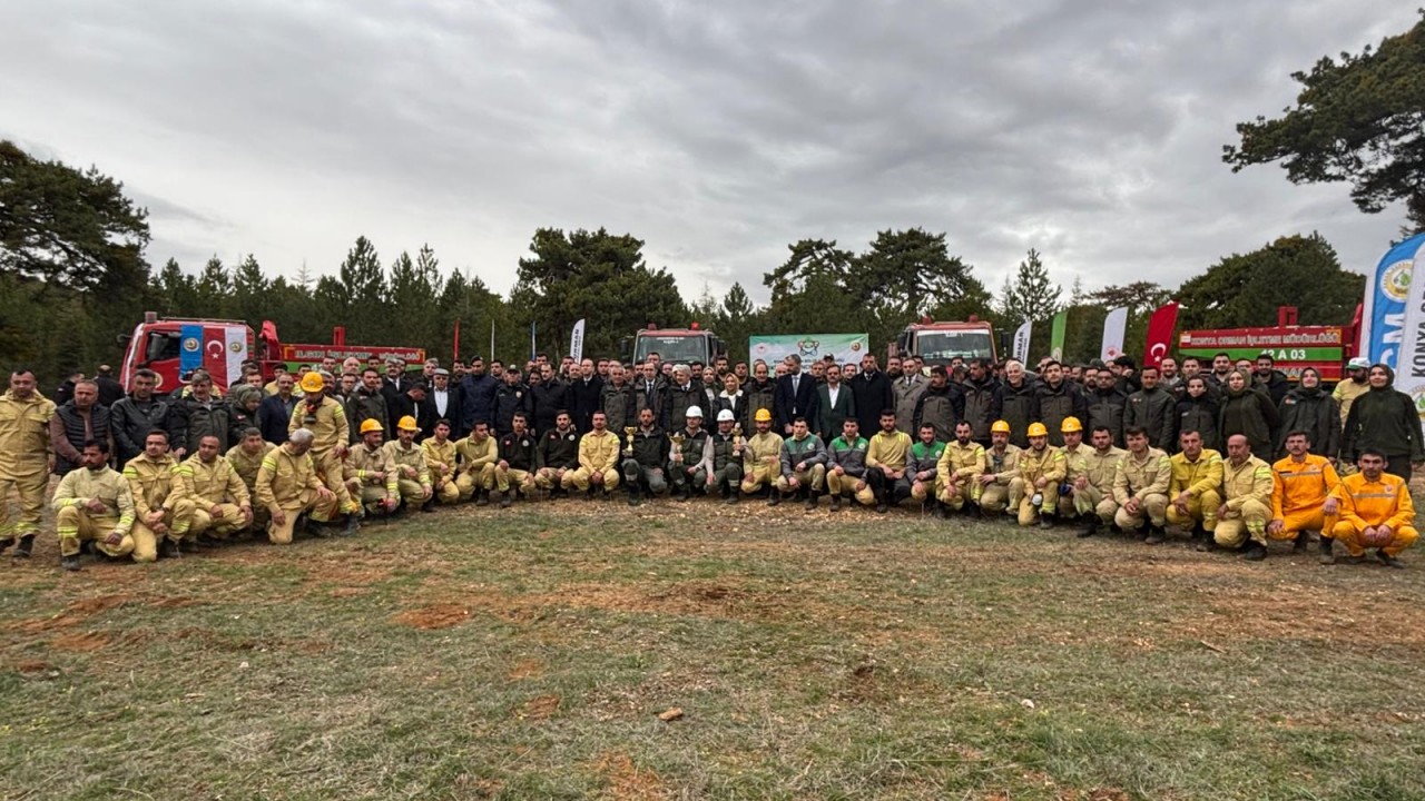 Konya’da ormancılık yarışmaları: Yangına müdahale etabı Ilgın’da gerçekleşti