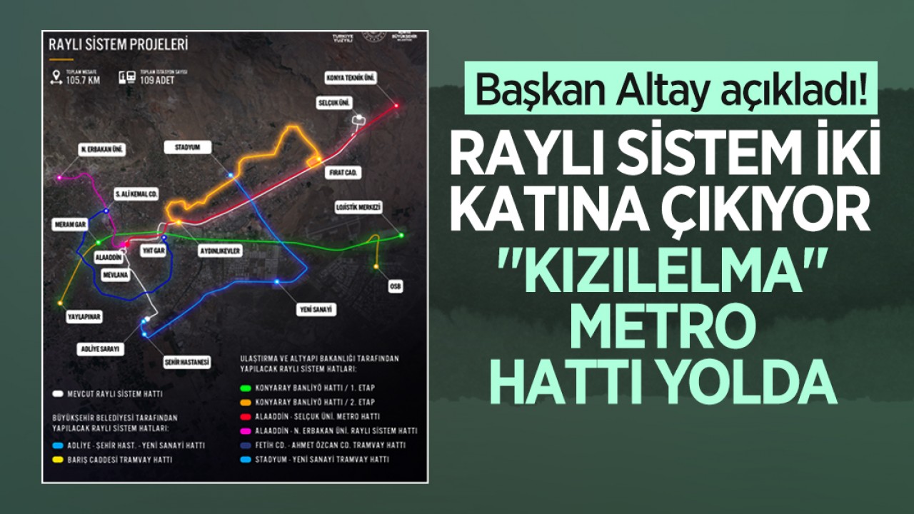 Başkan Altay açıkladı! Raylı sistem iki katına çıkıyor, "Kızılelma" metro hattı yolda
