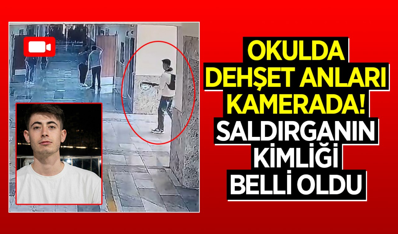 Okulda dehşet anları kamerada! Saldırganın kimliği belli oldu