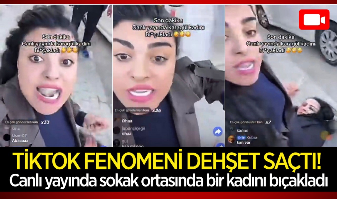 TikTok fenomeni dehşet saçtı! Canlı yayında sokak ortasında bir kadını bıçakladı
