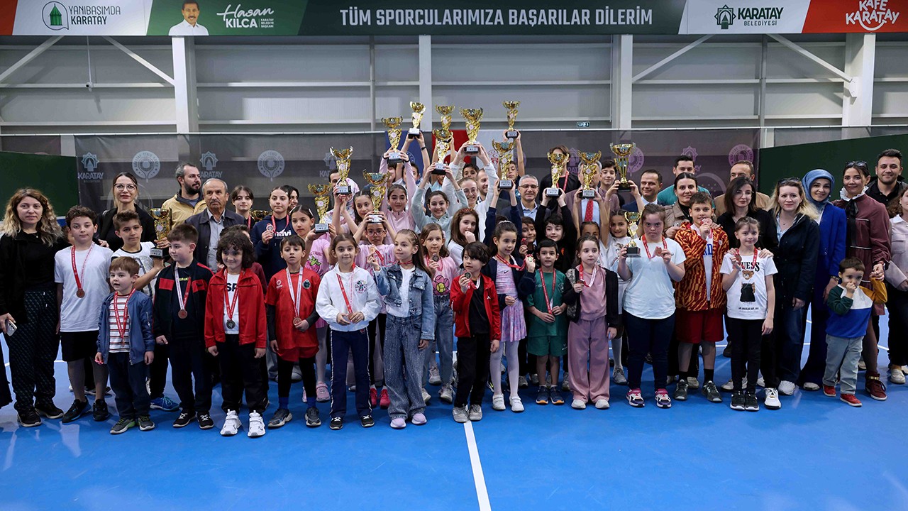 23 Nisan Tenis Turnuvası Karatay'da tamamlandı
