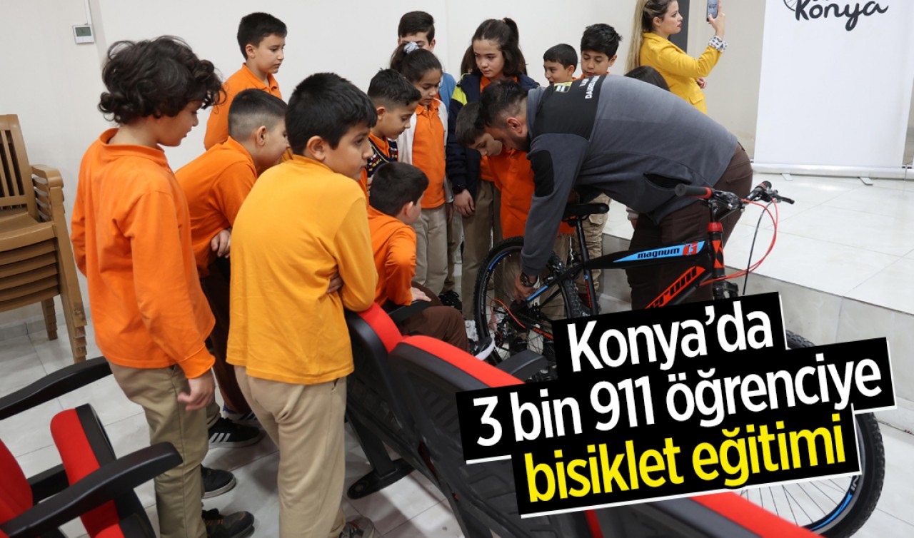 Konya’da 3 bin 911 öğrenciye bisiklet eğitimi