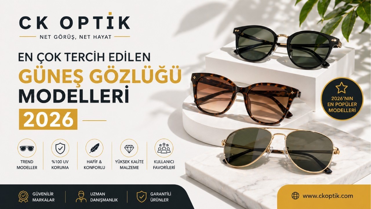 2026 Yılında En Çok Tercih Edilen Güneş Gözlüğü Modelleri