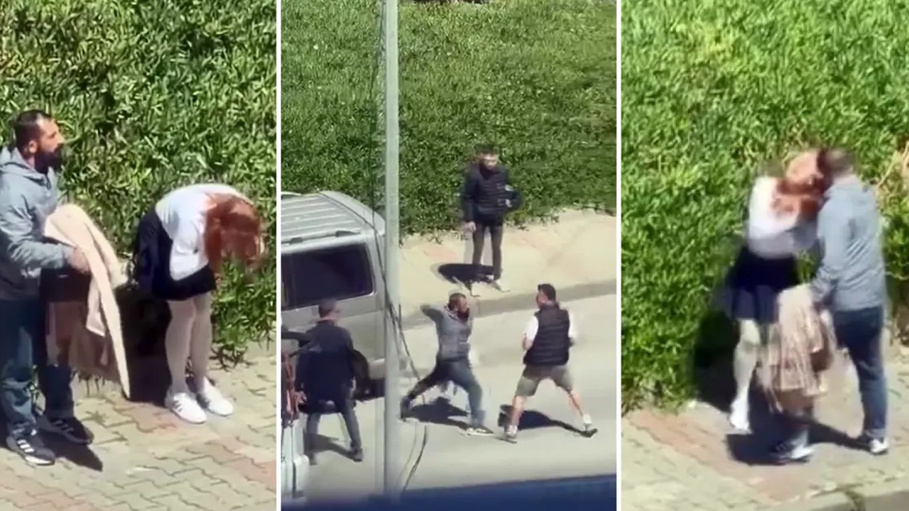 Sokak ortasında kadını darp etti! Araya girmek isteyenlere de saldırdı