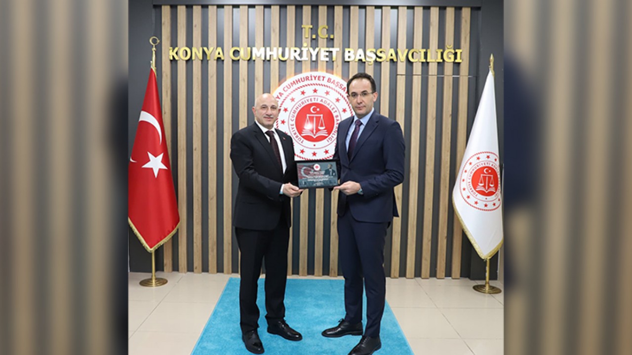 Ankara’ya atanan Maksut Yüksek’ten Konya Adliyesi’ne veda ziyareti