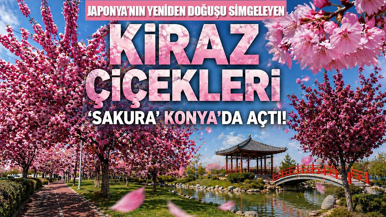 Japonya'nın yeniden doğuşu simgeleyen kiraz çiçekleri 'sakura' Konya'da açtı