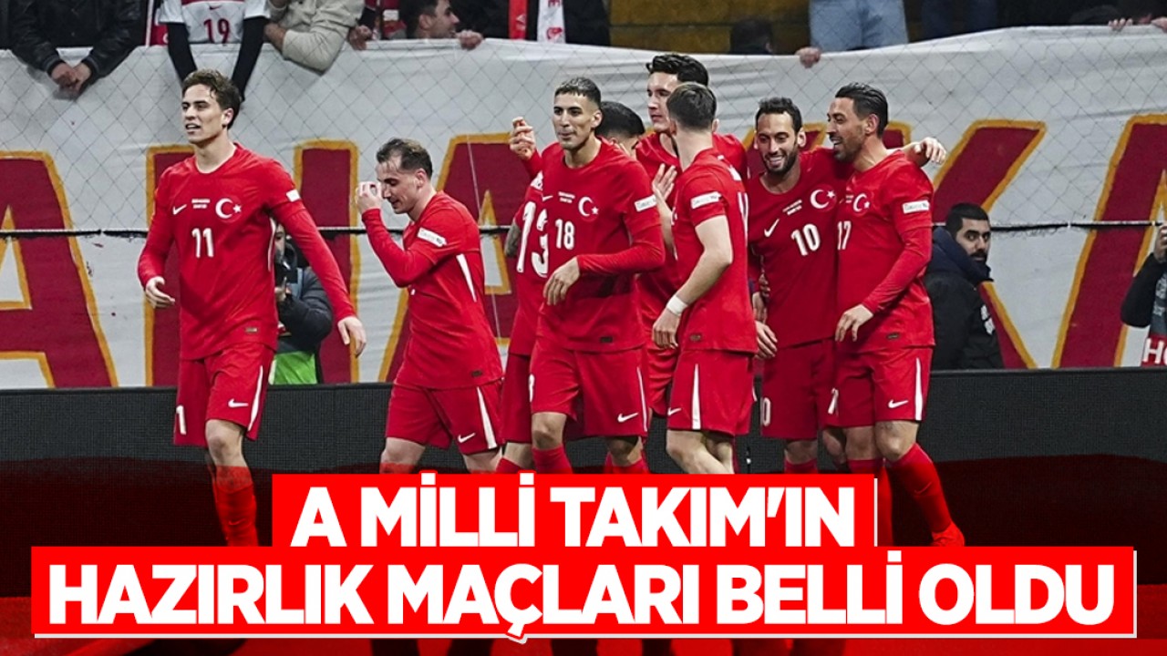 A Milli Takım'ın hazırlık maçları belli oldu