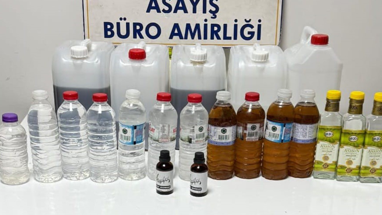 Akşehir'de sahte alkol operasyonu