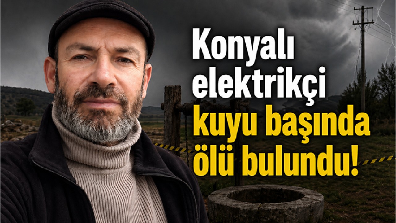 Konyalı elektrikçi kuyu başında ölü bulundu!