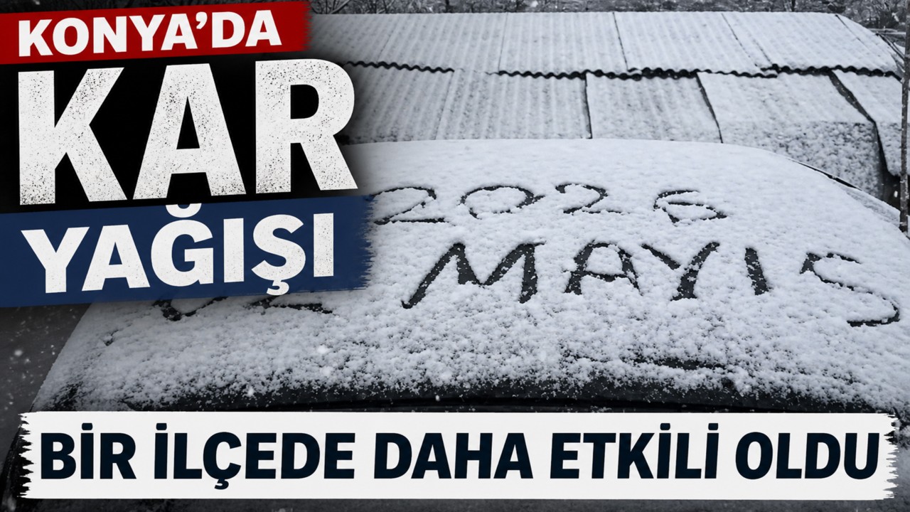 Konya’da kar yağışı bir ilçede daha etkili oldu