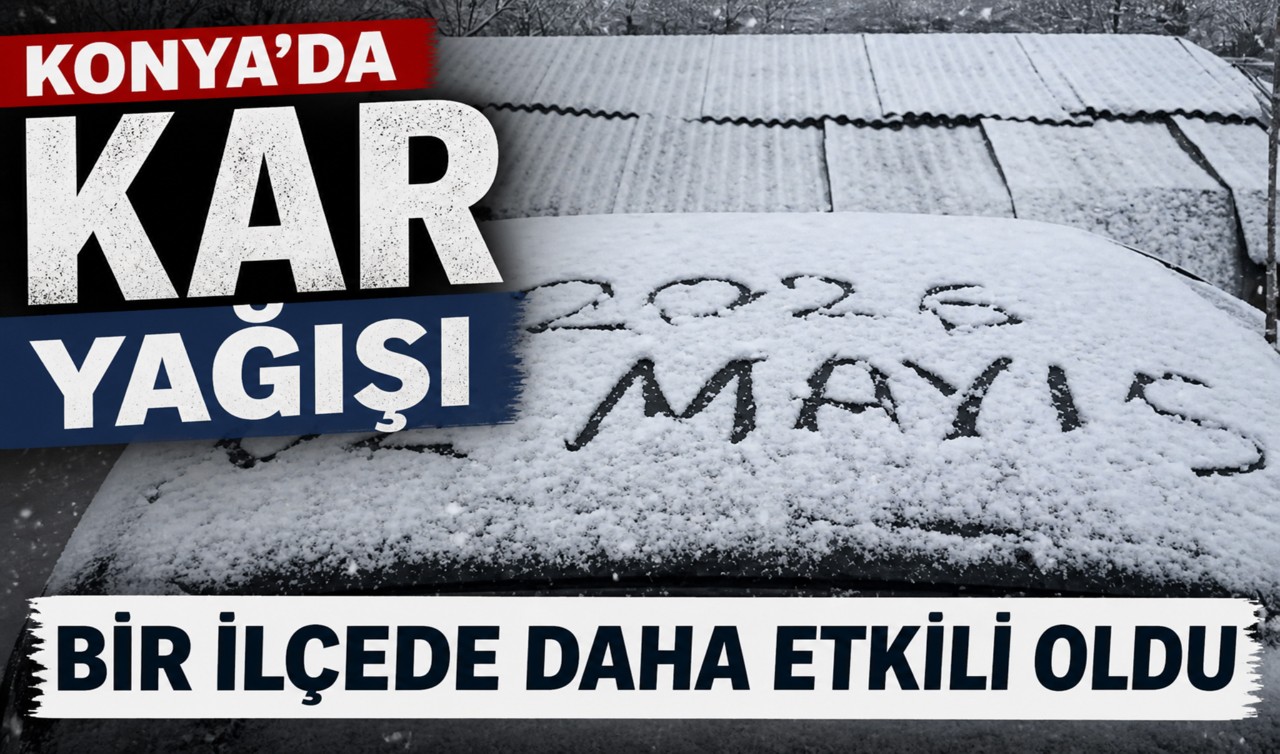 Konya’da kar yağışı bir ilçede daha etkili oldu