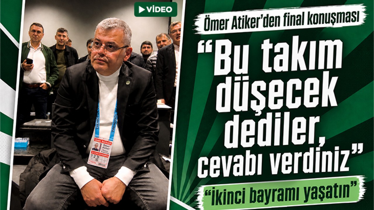 Konyaspor Başkanı Ömer Atiker'den takıma final konuşması