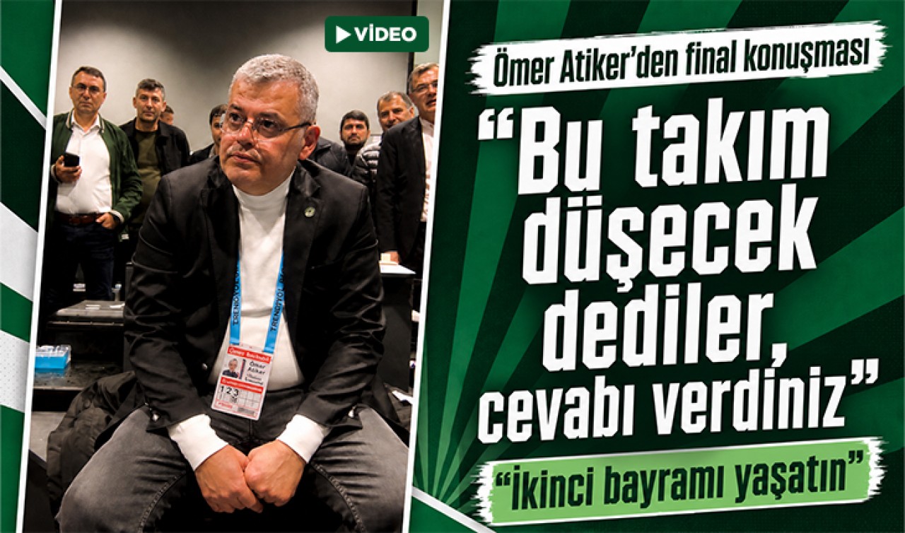 Konyaspor Başkanı Ömer Atiker'den takıma final konuşması