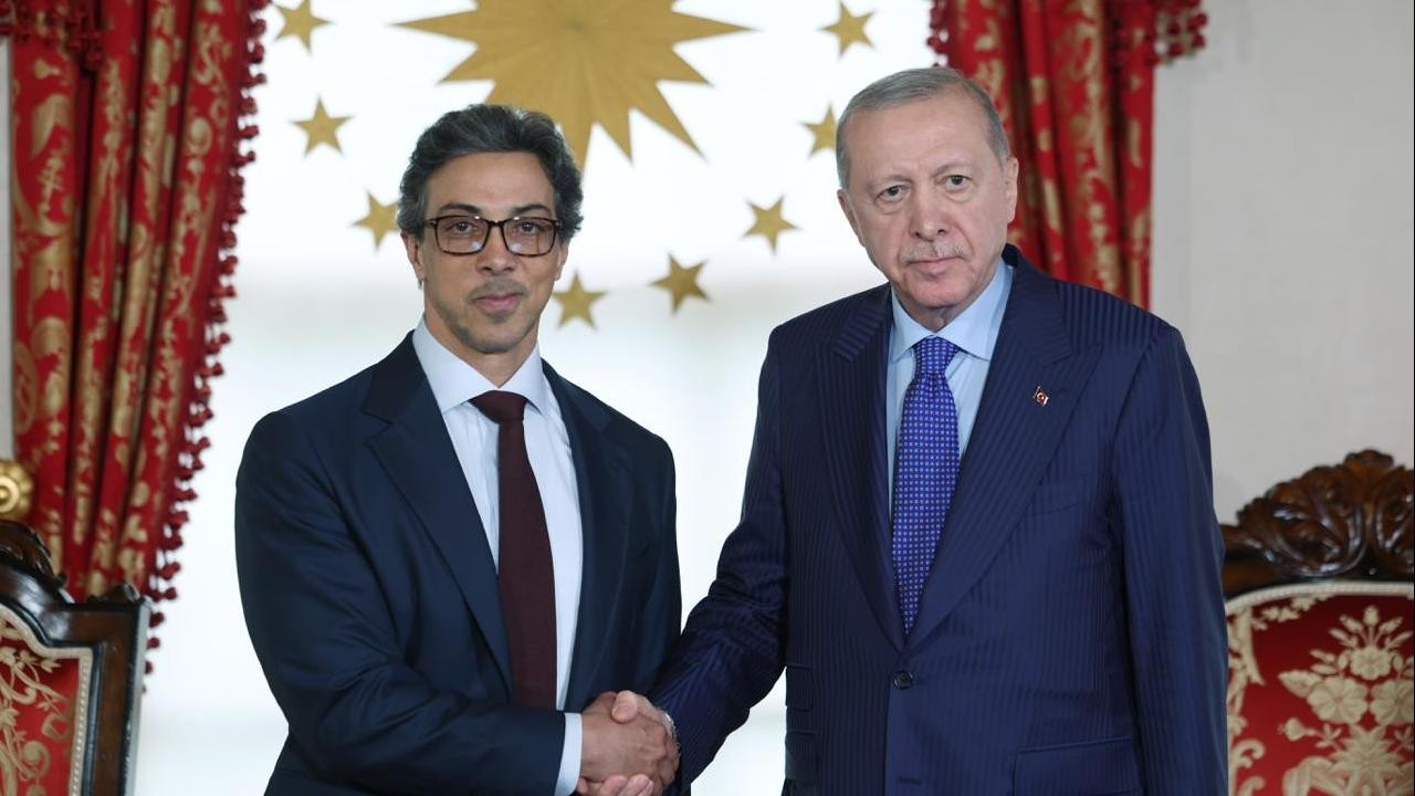 Cumhurbaşkanı Erdoğan BAE Devlet Başkan Yardımcısı Şeyh Mansur'u kabul etti