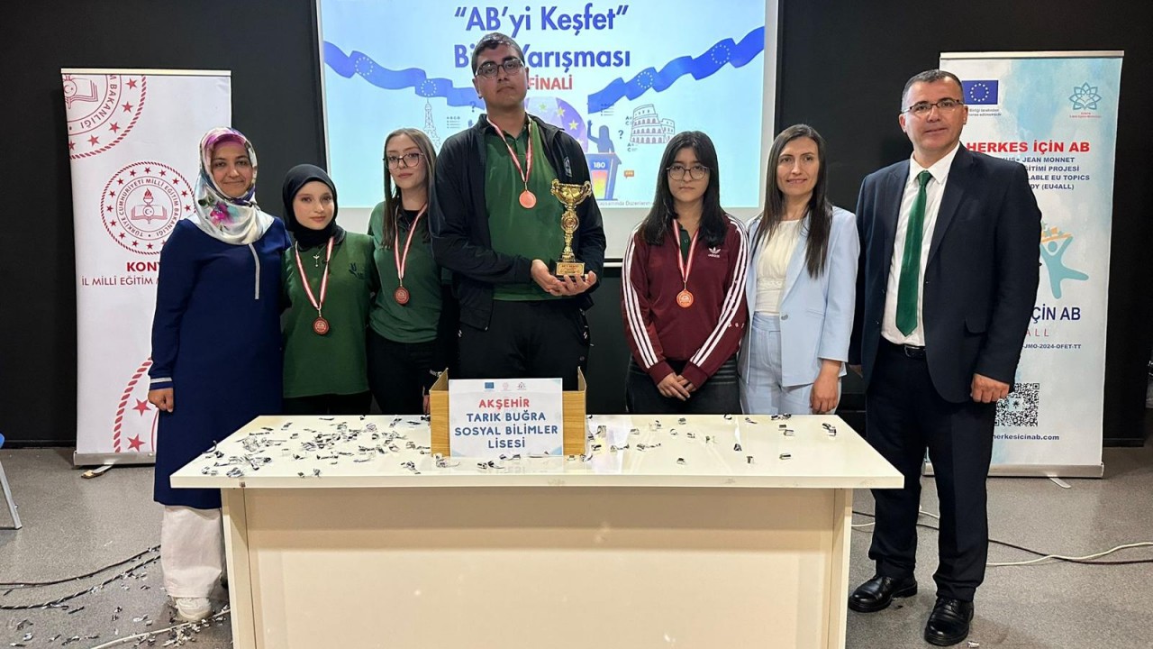 Konya'da liseliler AB bilgisi için yarıştı: Ödül Brüksel ziyareti