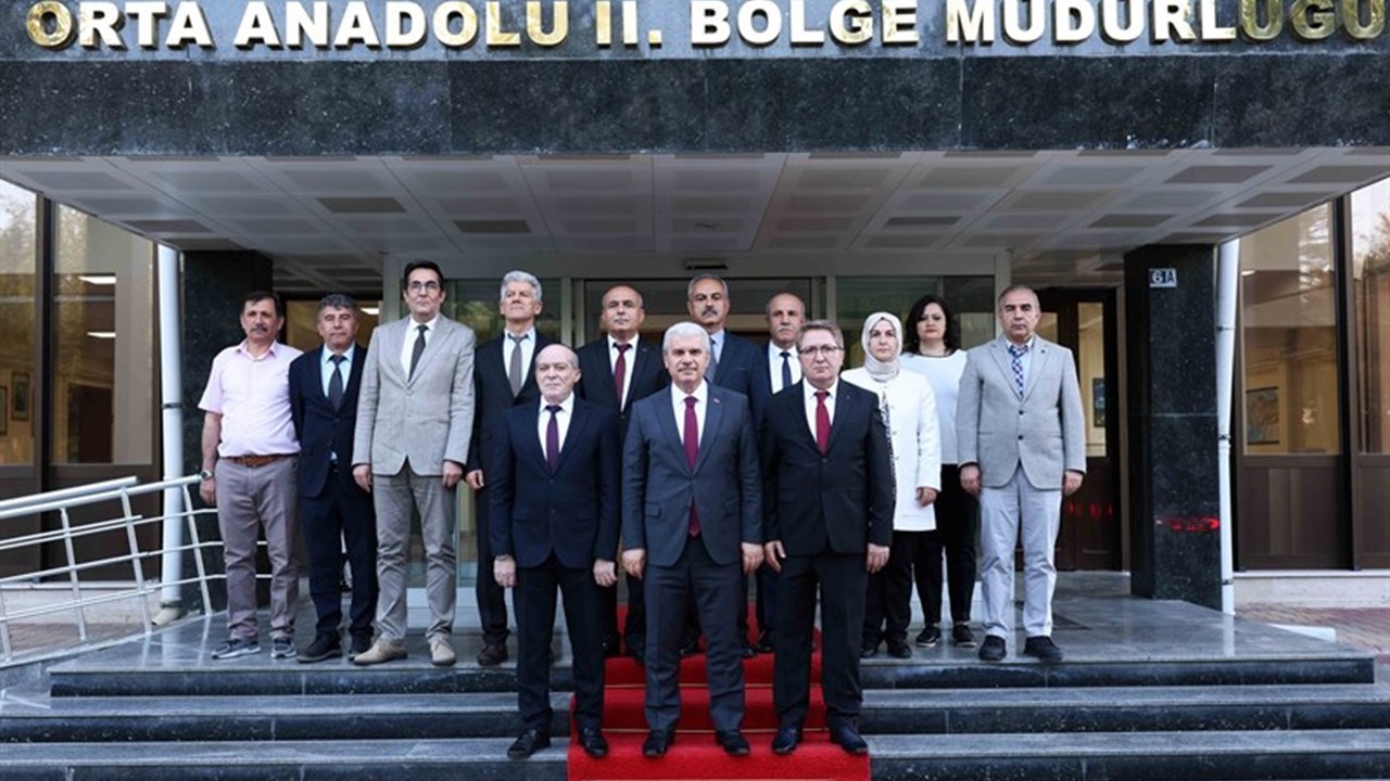 Vali İbrahim Akın, MTA Orta Anadolu II. Bölge Müdürlüğünü ziyaret etti