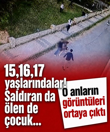 Saldıran da ölen de çocuk... O anların görüntüleri ortaya çıktı