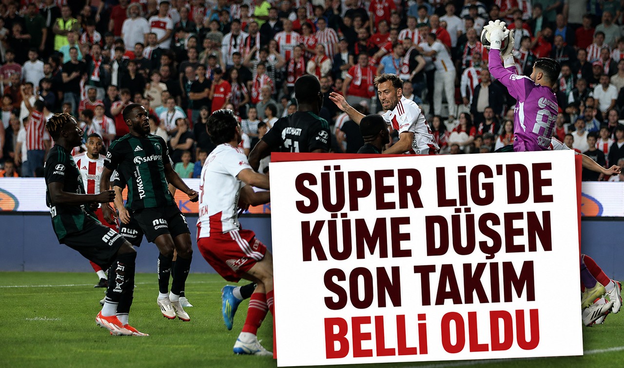 Süper Lig'de küme düşen son takım belli oldu