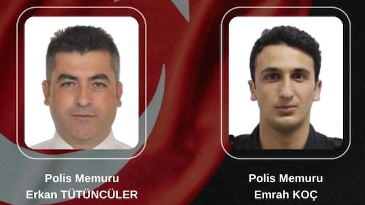Şehit polis memurları için cenaze töreni düzenlendi