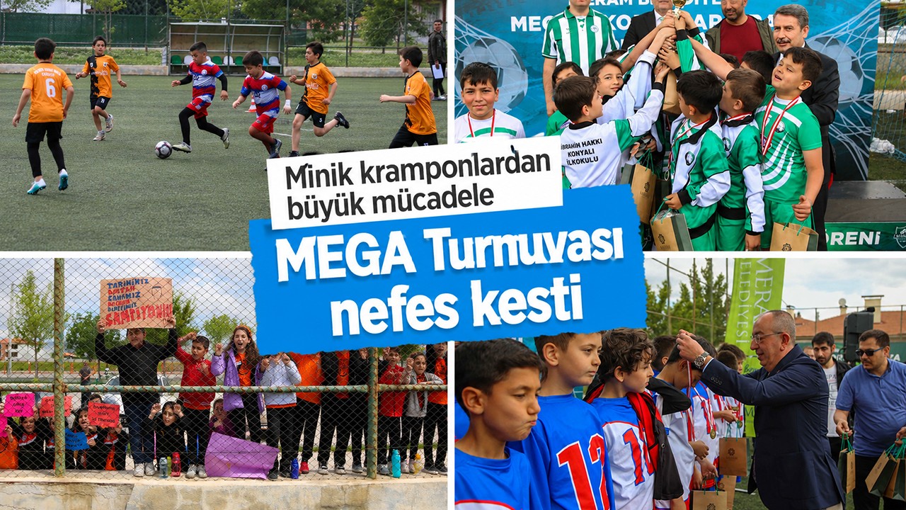 Minik kramponlardan büyük mücadele: MEGA Turnuvası nefes kesti