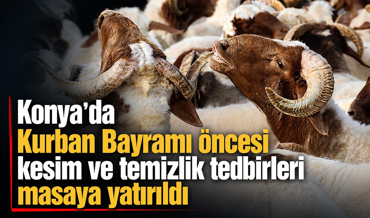 Konya'da Kurban Bayramı öncesi kesim ve temizlik tedbirleri masaya yatırıldı
