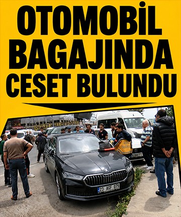 Otomobil bagajında ceset bulundu