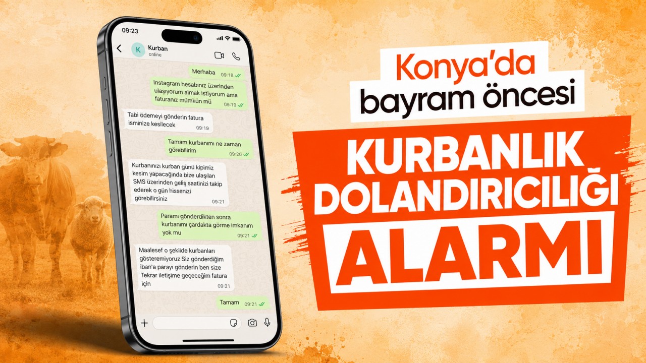 Konya'da bayram öncesi kurbanlık dolandırıcılığı alarmı