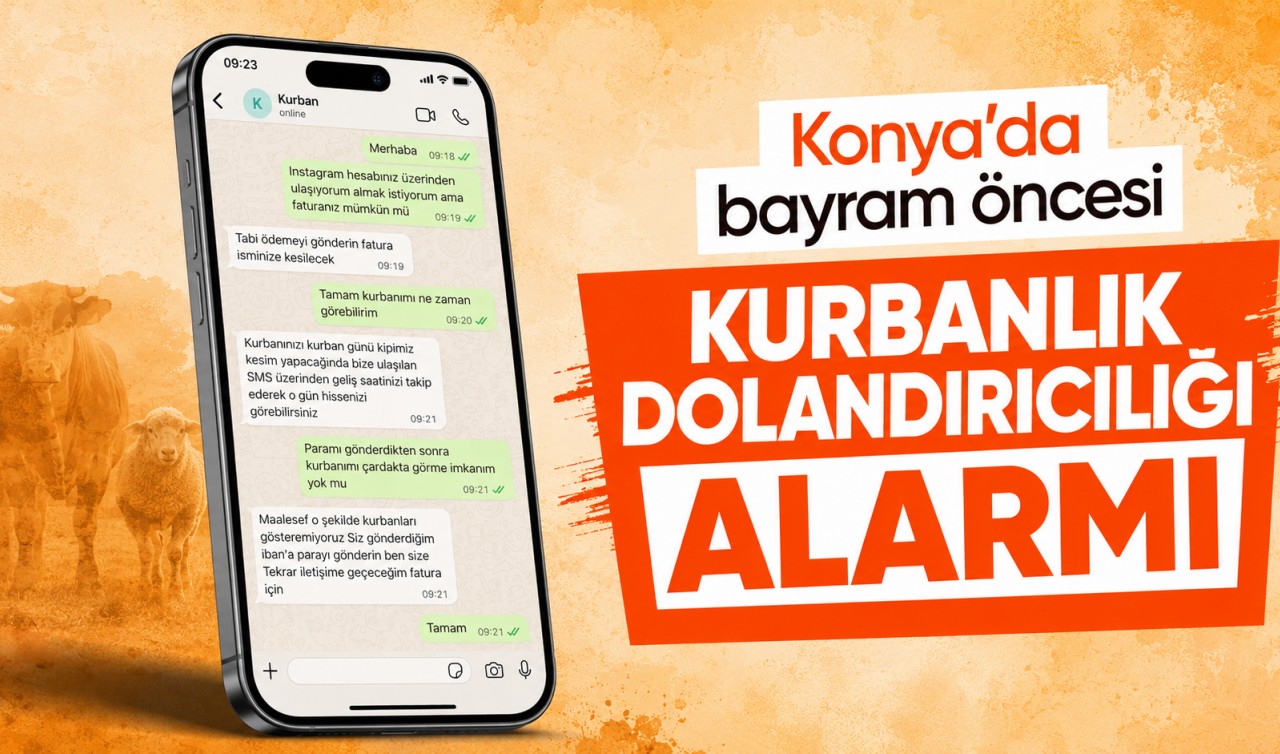 Konya'da bayram öncesi kurbanlık dolandırıcılığı alarmı
