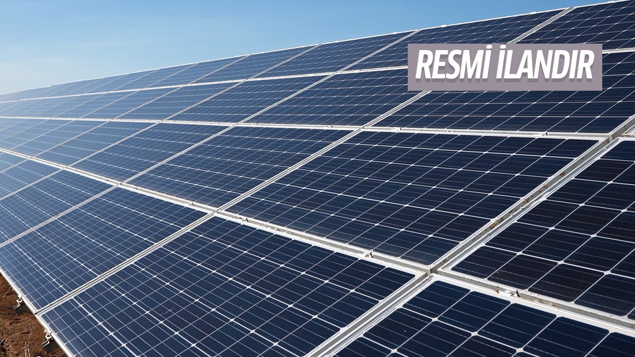 GÜNEŞ ENERJİ SANTRALİ İŞLERİ YAPTIRILACAKTIR