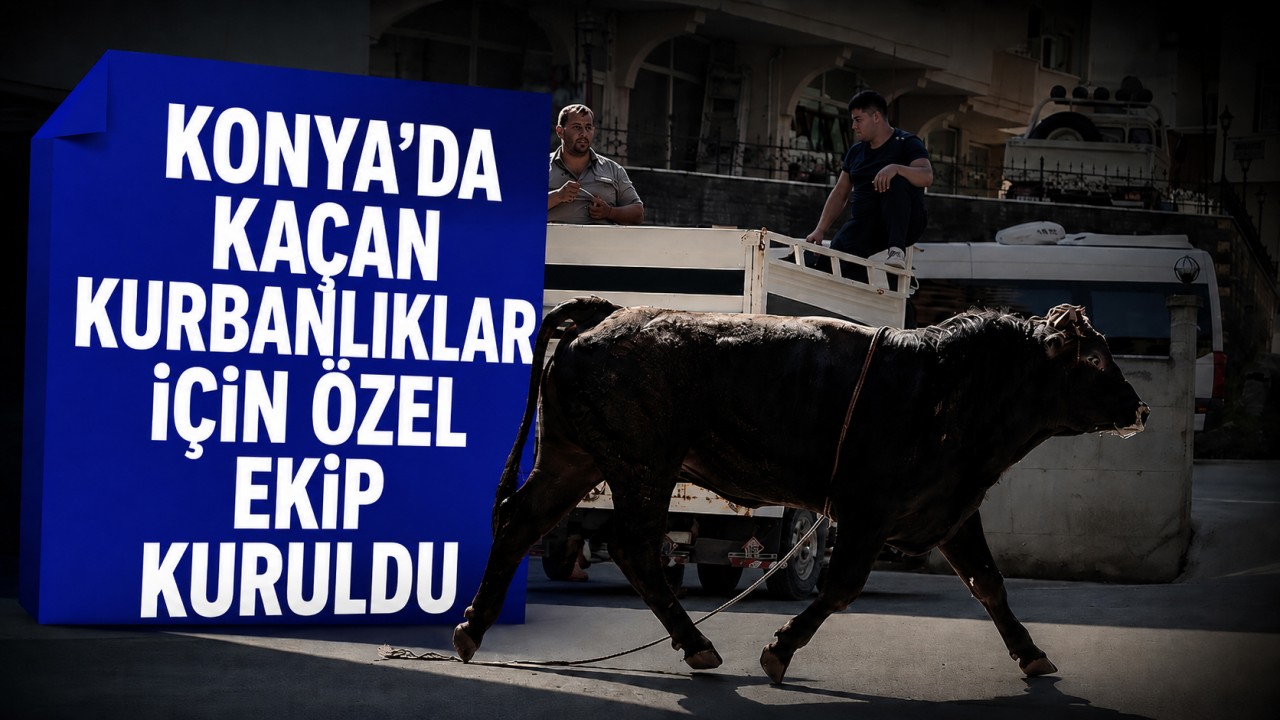 Konya'da kaçan kurbanlıklar için özel ekip kuruldu