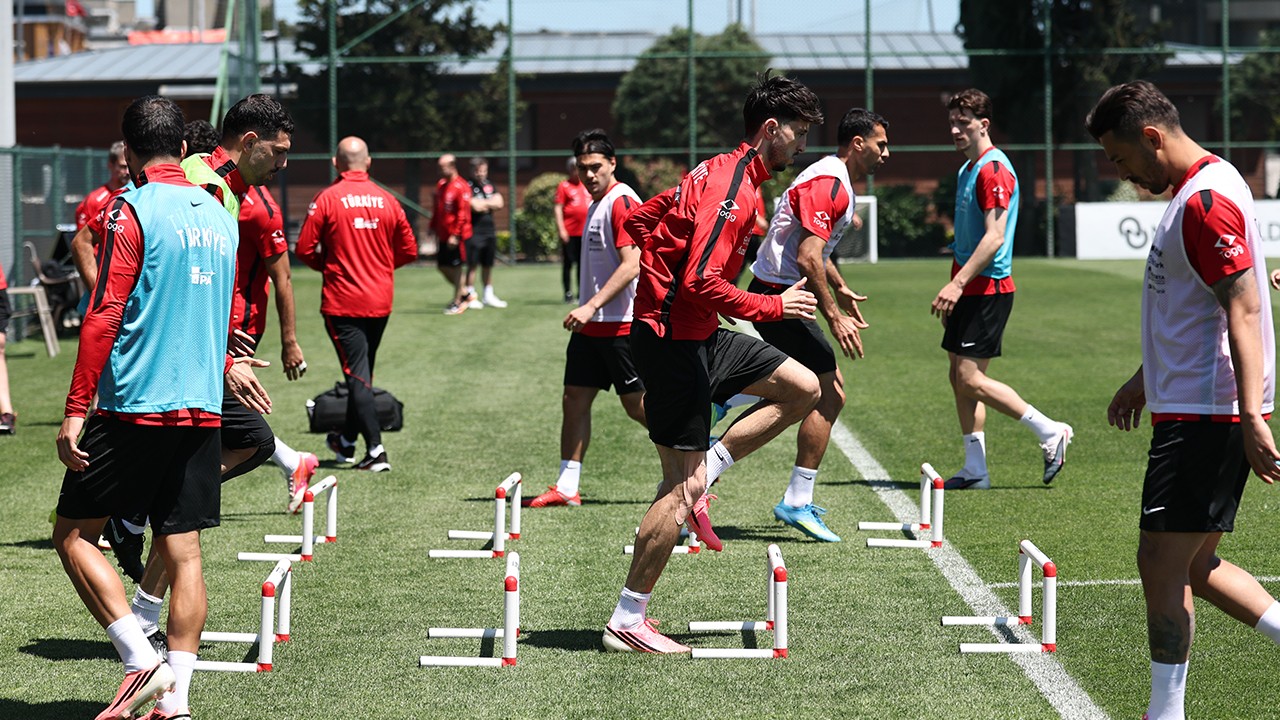 A Milli Futbol Takımı, Kuzey Makedonya hazırlıklarına devam etti