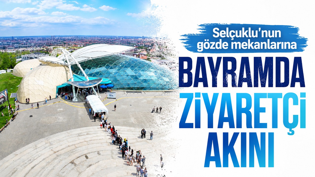 Selçuklu’nun gözde mekanlarına bayramda ziyaretçi akını