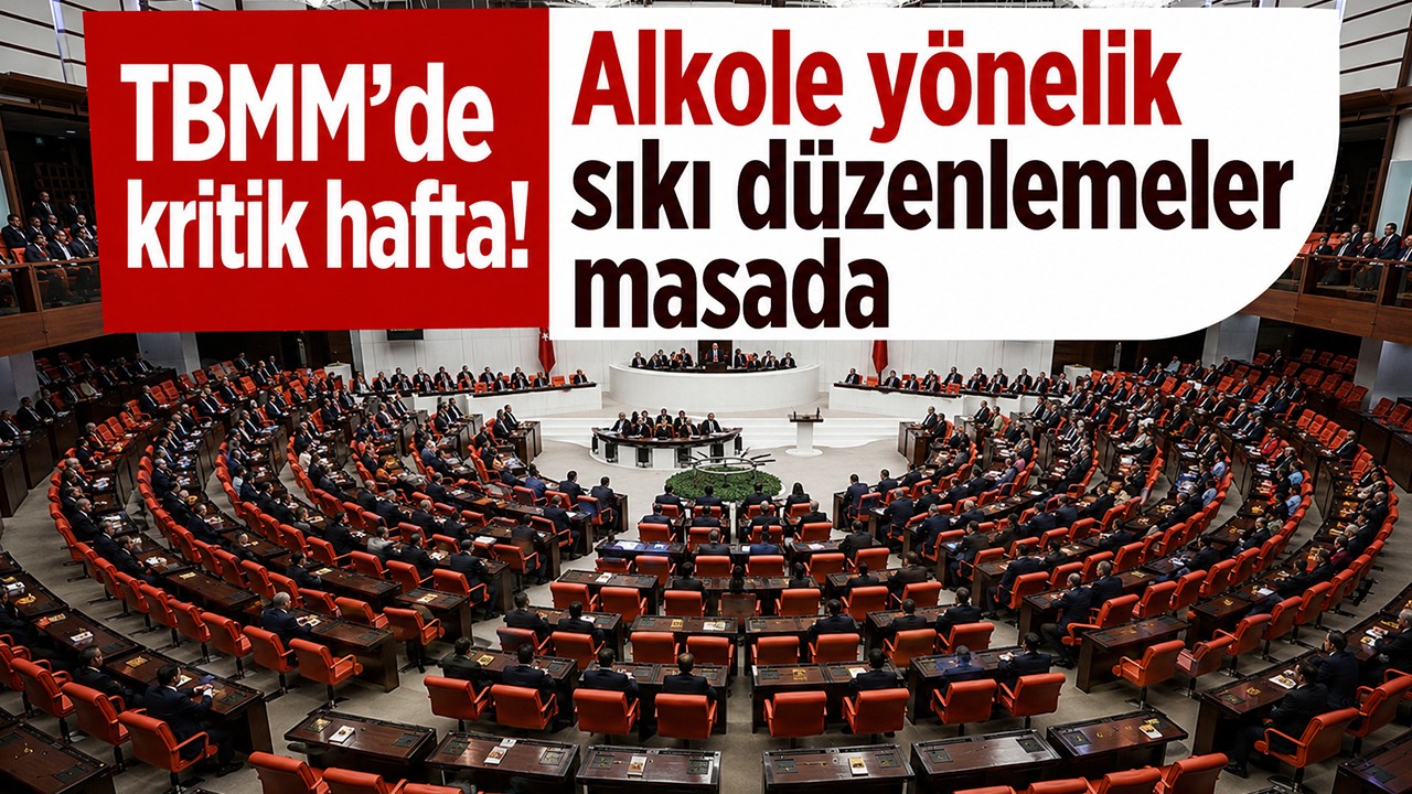 TBMM’de kritik hafta! Alkole yönelik sıkı düzenlemeler masada