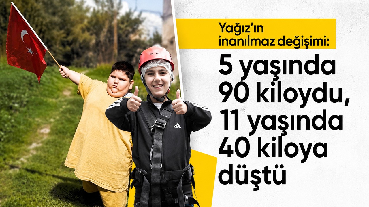 Yağız’ın inanılmaz değişimi: 5 yaşında 90 kiloydu, 11 yaşında 40 kiloya düştü