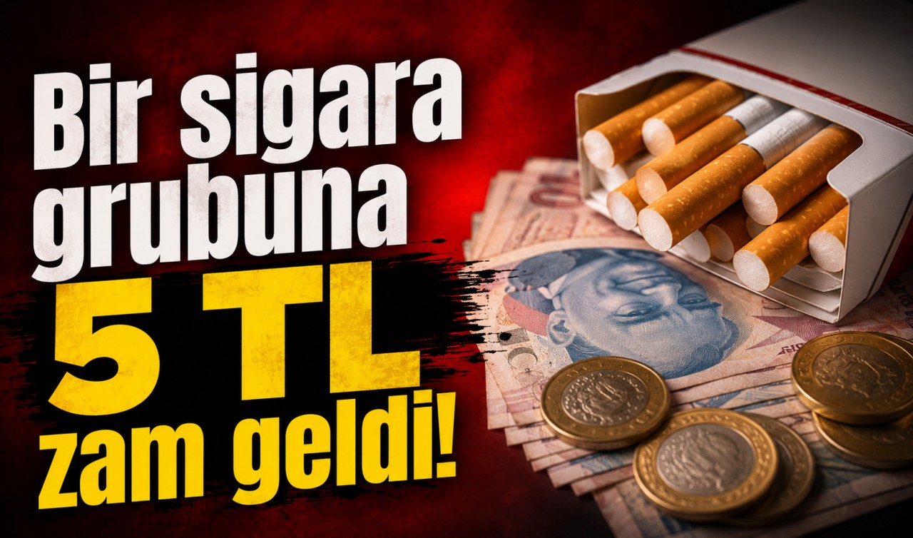 Bir sigara grubuna 5 TL zam geldi