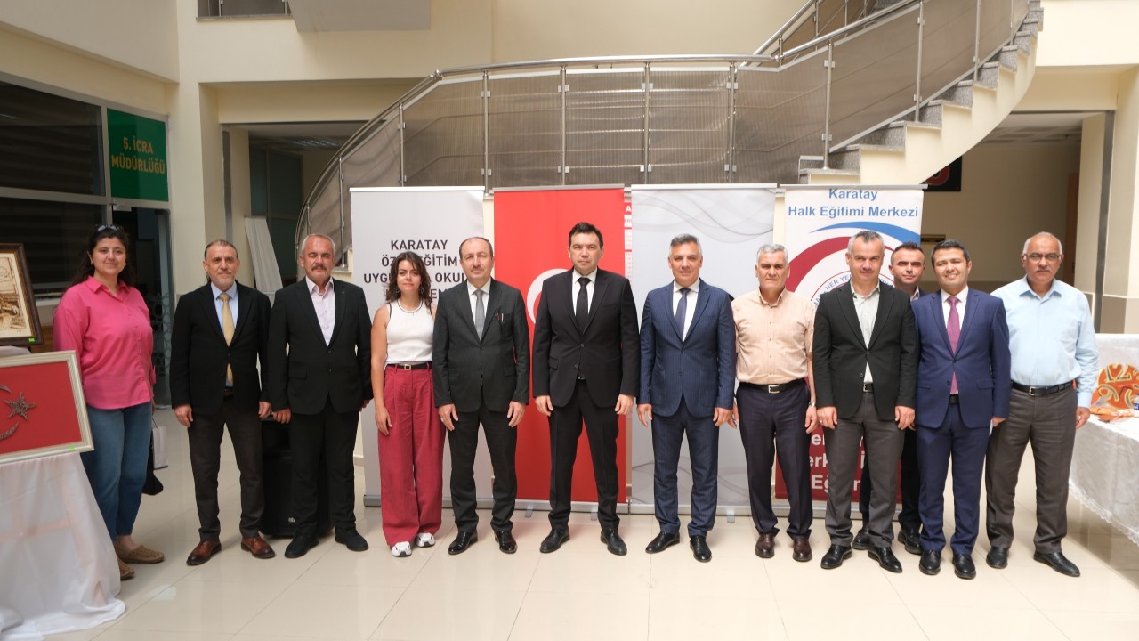 Konya Adliyesi’nde özel öğrencilerden anlamlı sergi
