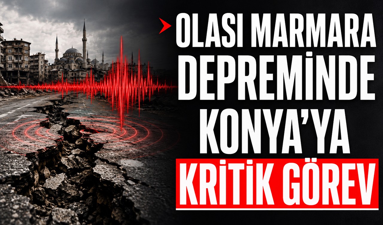 Olası Marmara depreminde Konya’ya kritik görev