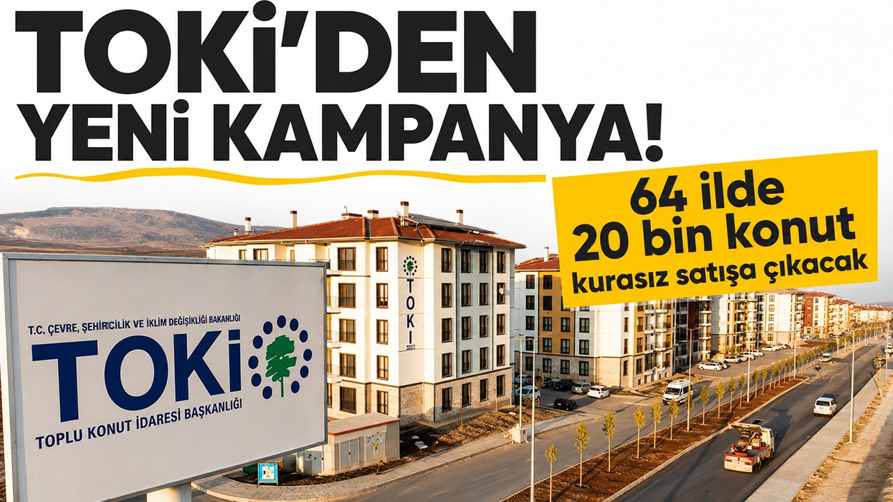 TOKİ'den yeni kampanya! 64 ilde 20 bin konut kurasız satışa çıkacak