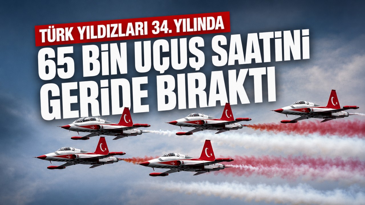 Türk Yıldızları 34.yılında 65 bin uçuş saatini geride bıraktı