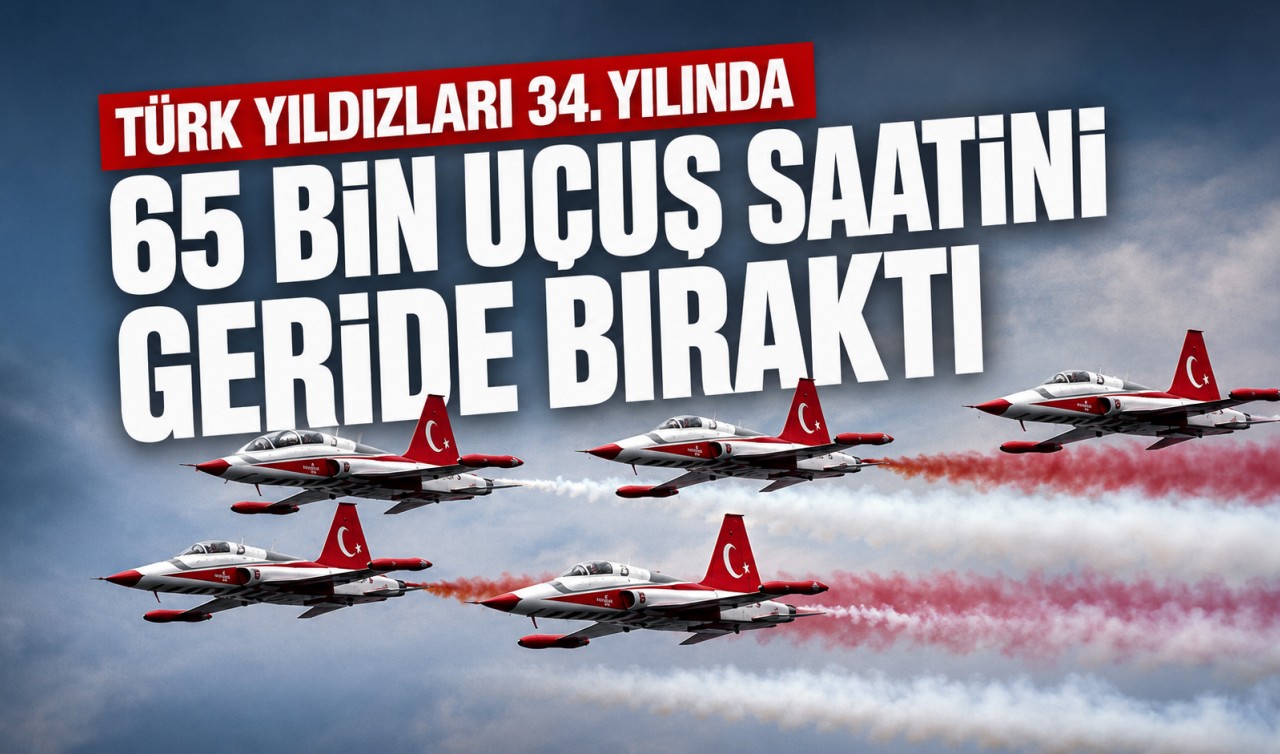 Türk Yıldızları 34.yılında 65 bin uçuş saatini geride bıraktı
