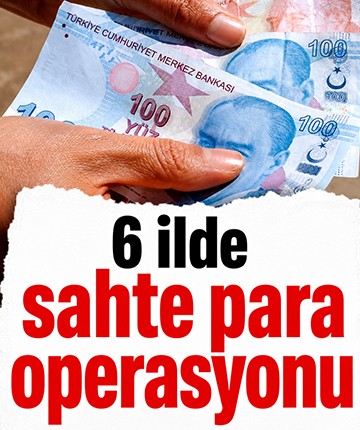 6 ilde sahte para operasyonu